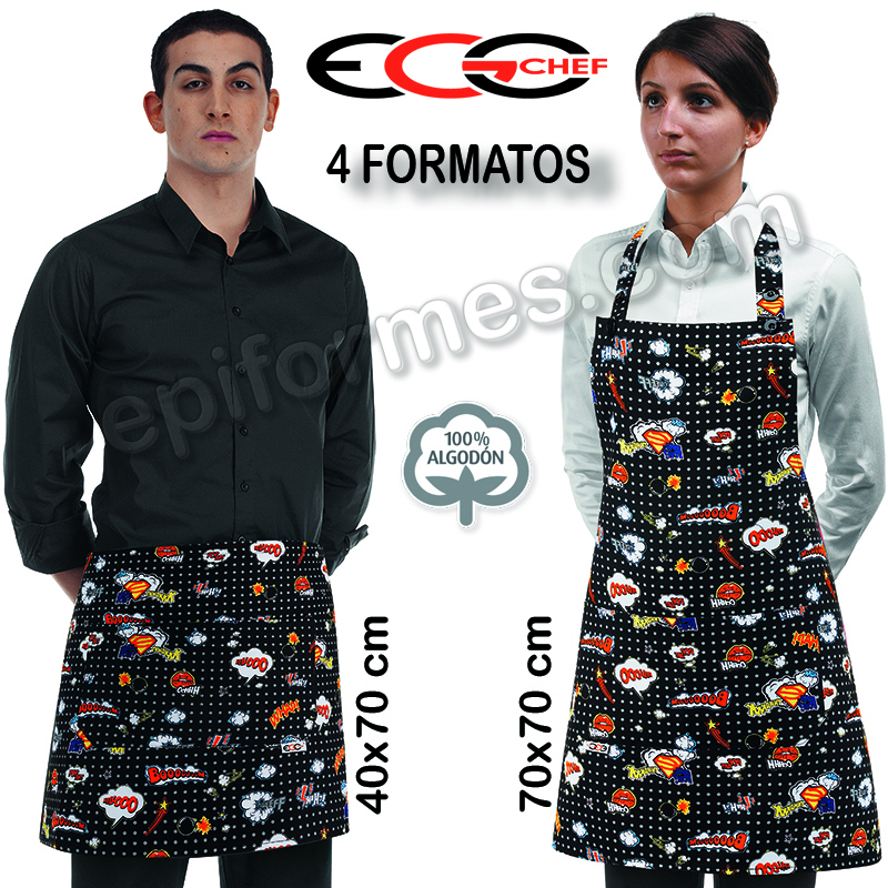 Delantales Egochef Modelo pop-art