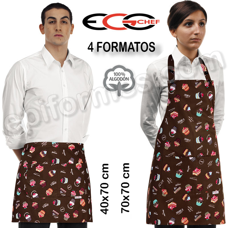 Delantales Egochef Modelo sweets