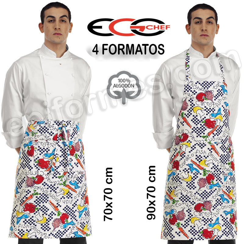 Delantales Egochef Modelo verduras