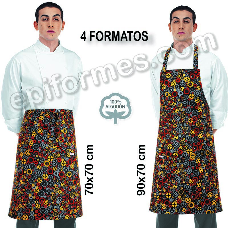 Delantales Egochef Modelo engranajes