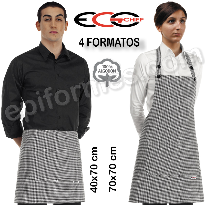 Delantales Egochef Modelo colorado