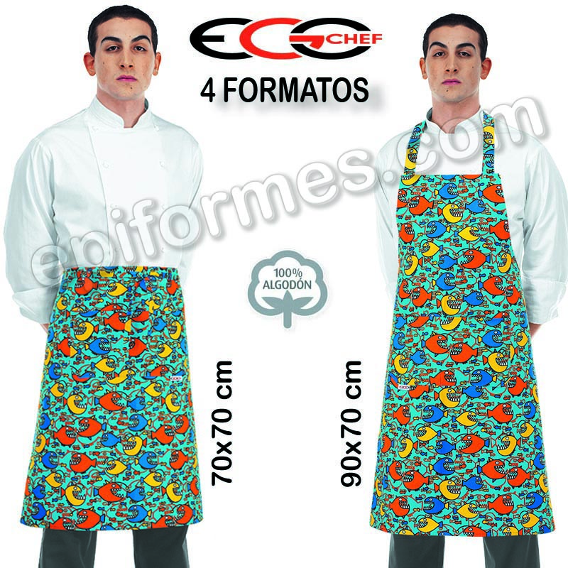 Delantales Egochef Modelo peces