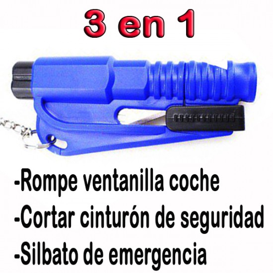 3 Martillos Rotura de ventanilla coche, 3 en 1 (Artículo promocional)