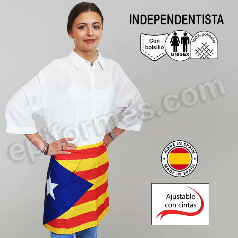 Delantal bandera independentista