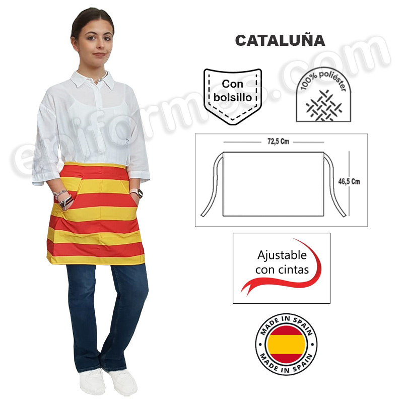 Delantal bandera Cataluña