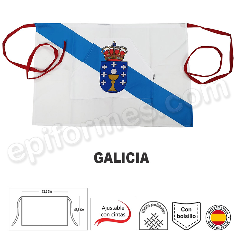 Delantal bandera Galicia