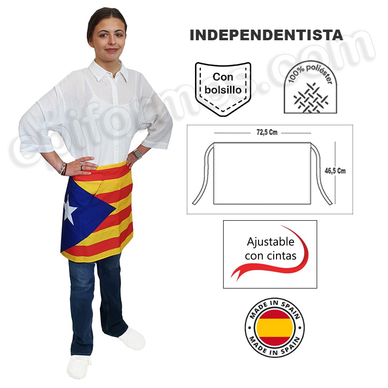 Delantal bandera independentista