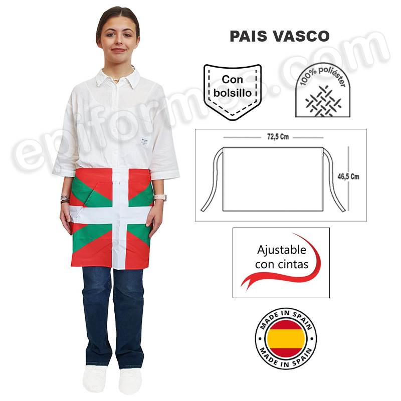 Delantal bandera País Vasco