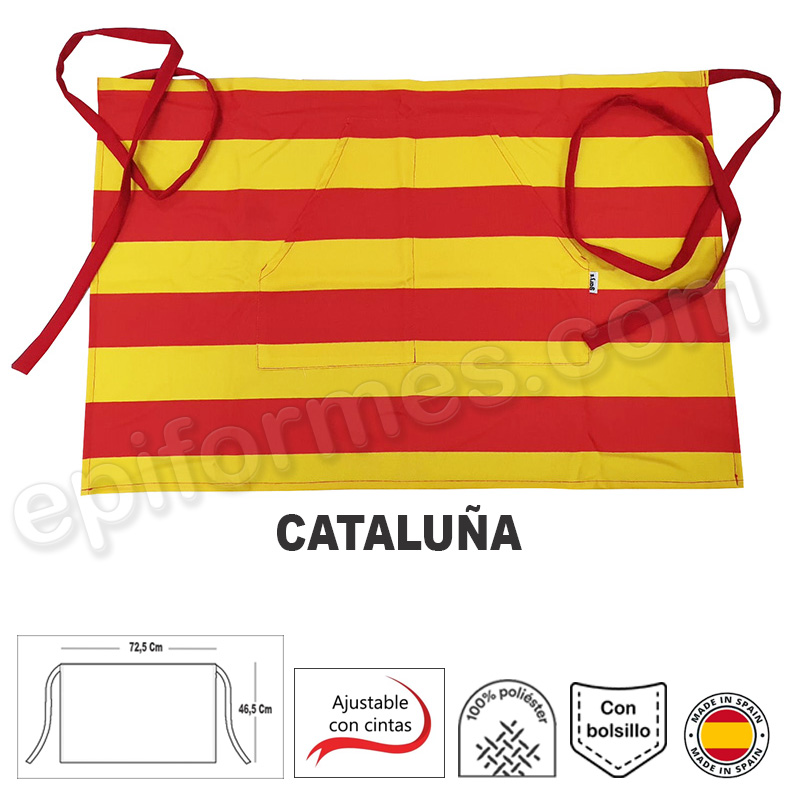 Delantal bandera Cataluña