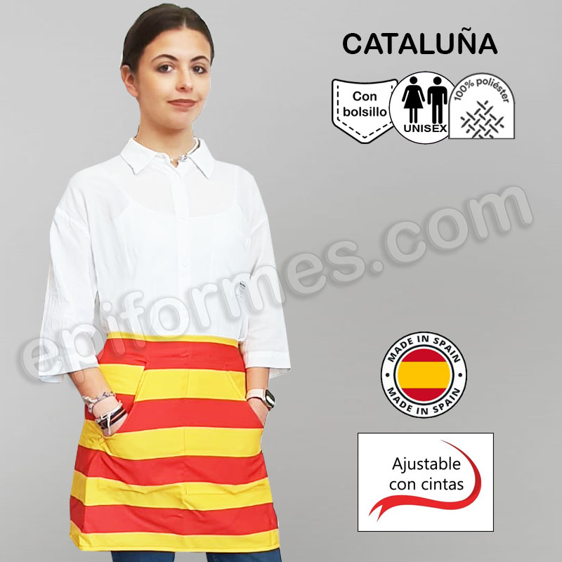 Delantal bandera Cataluña
