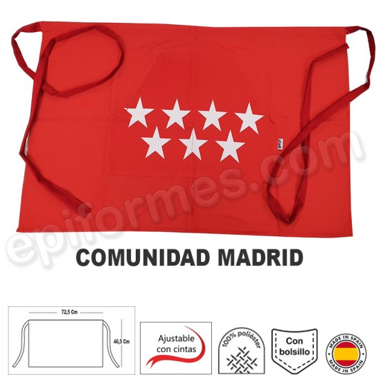 Delantal bandera C.Madrid