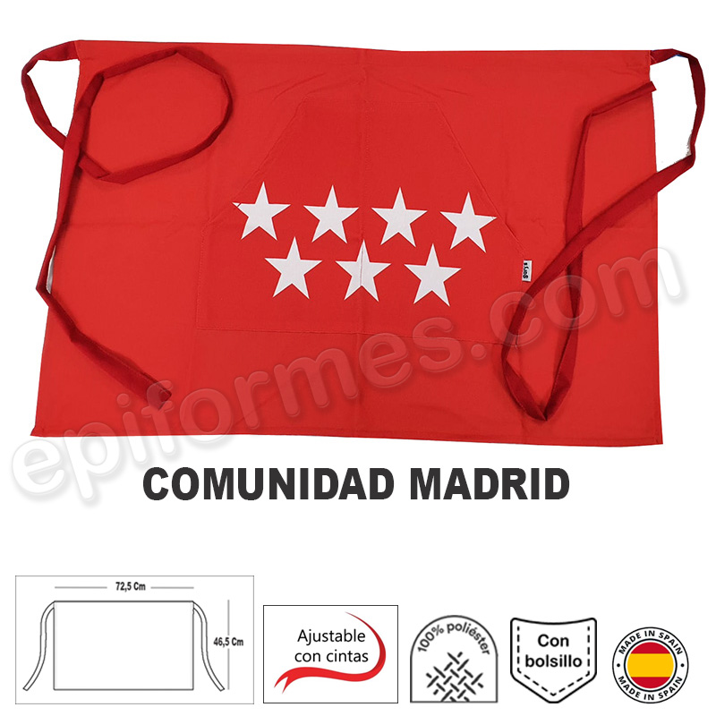 Delantal bandera C.Madrid
