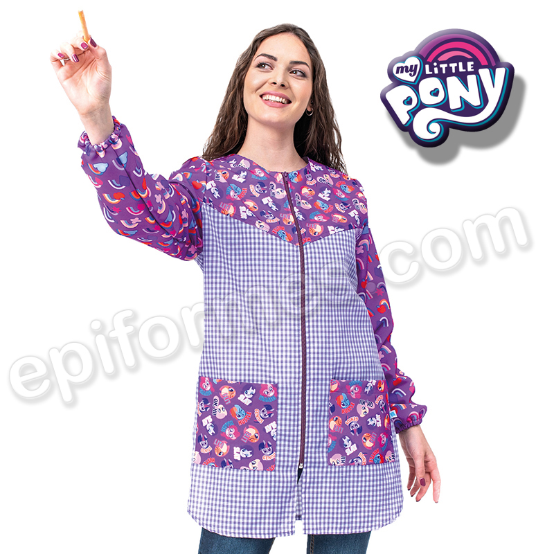 Bata de maestra my little pony faces