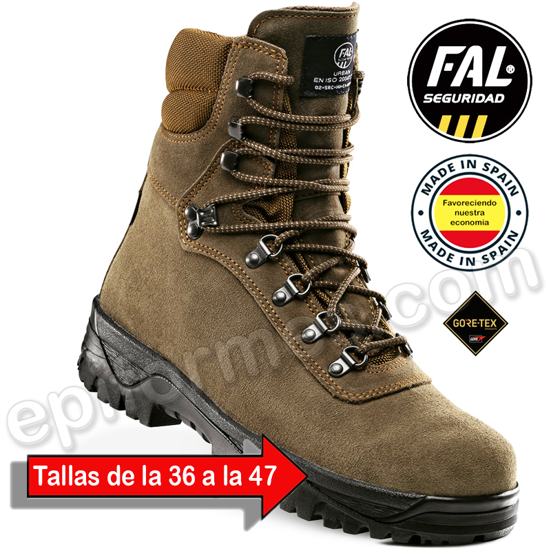 Bota alta trekking, serraje +gore-tex