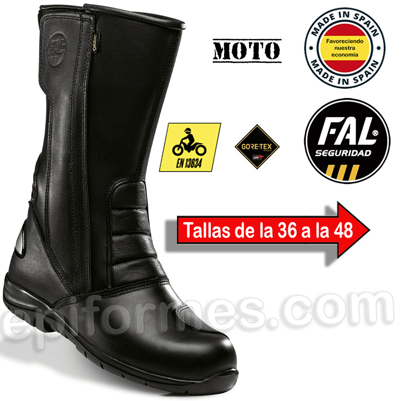 Bota de piel, moto