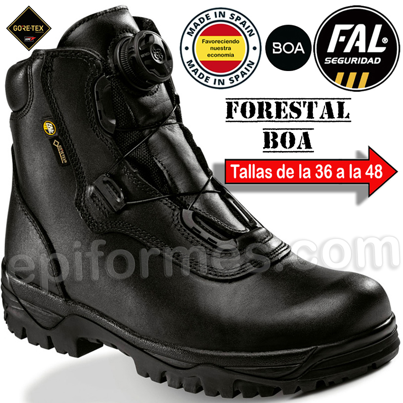 Bota táctica, de piel, Forestal Boa