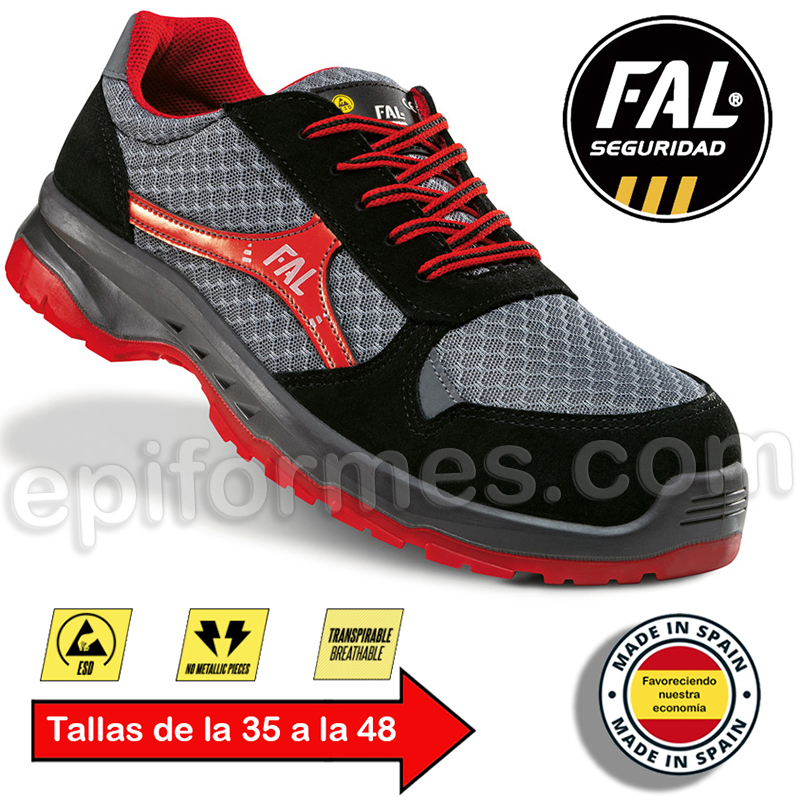 Zapato de seguridad, Astra rojo