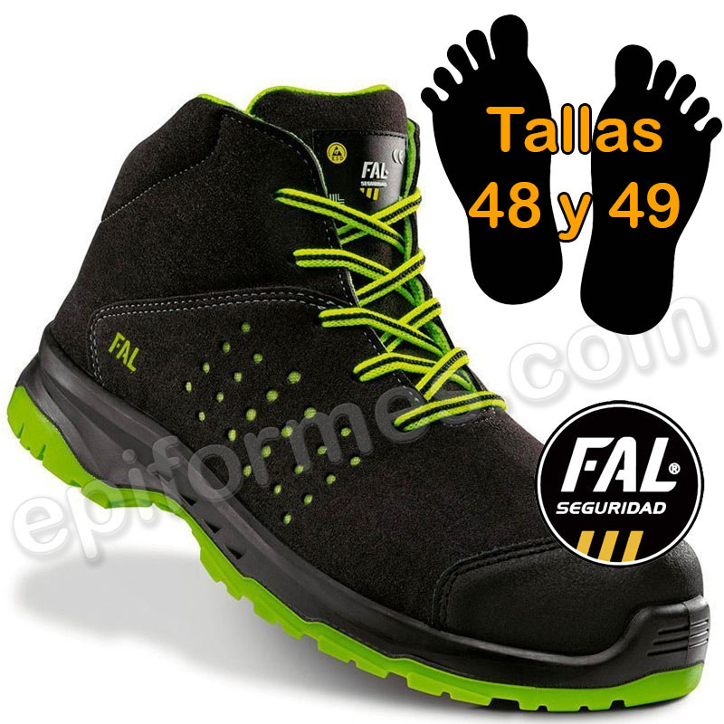 Bota de microfibra hidrofugada, hades verde