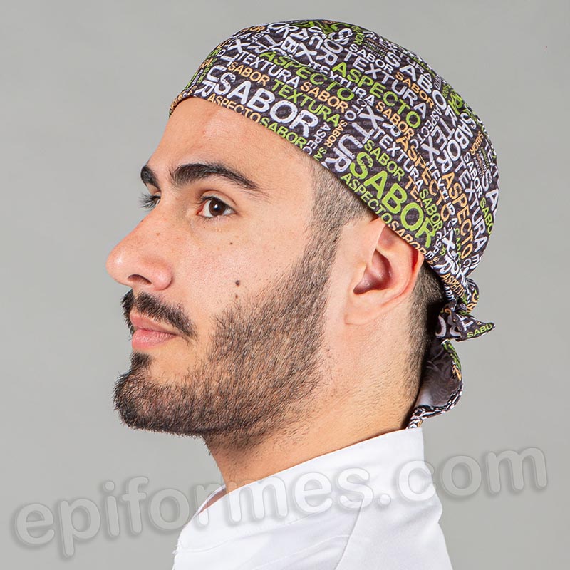 Bandana cocinero estampada sabor