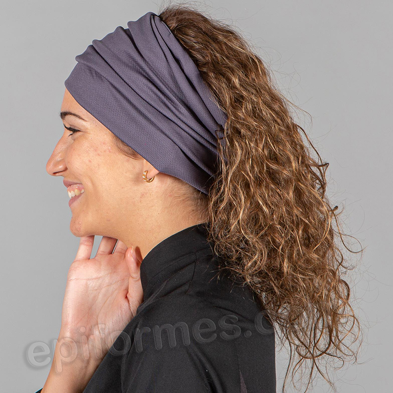 Bandana de cocina unisex, gris marengo