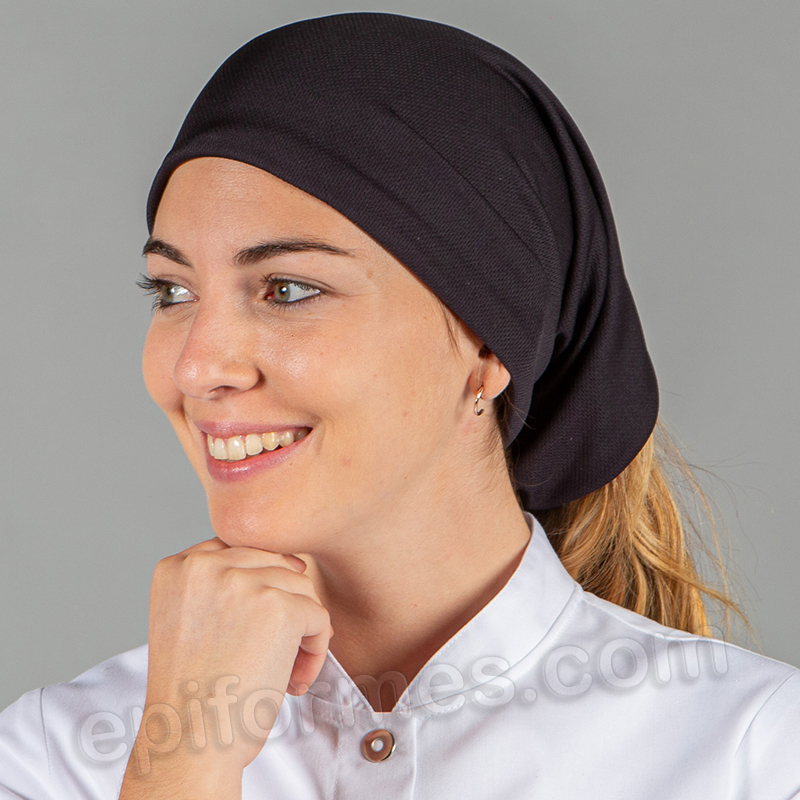 Bandana de cocina unisex, negra