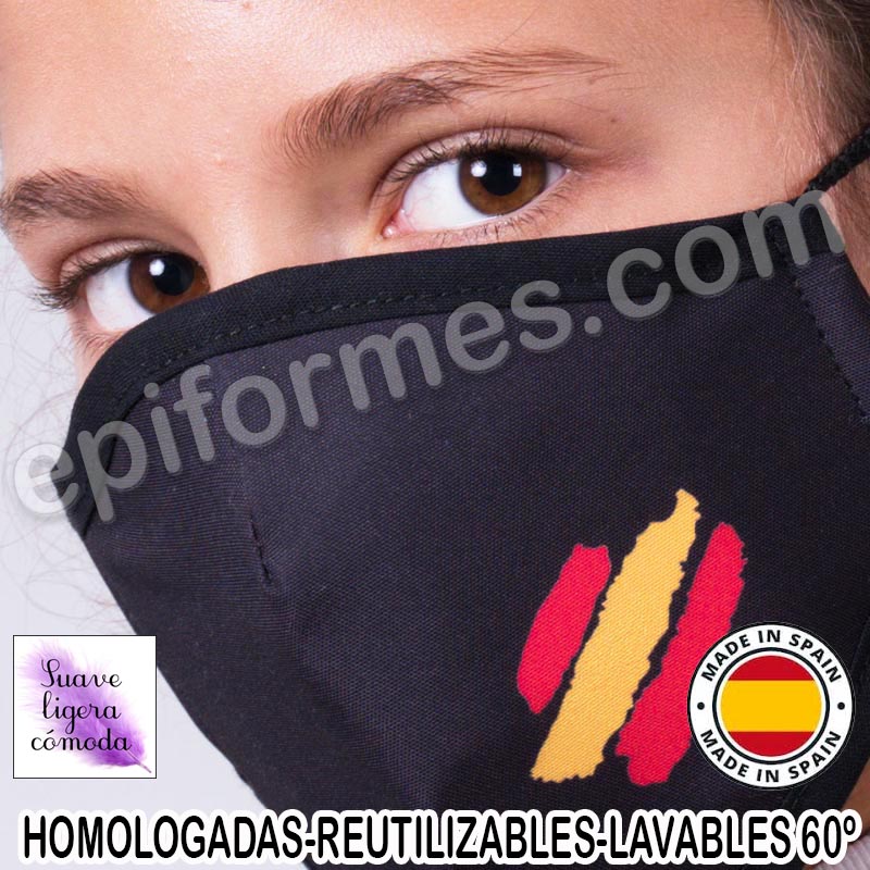 Mascarilla infantil HOMOLOGADA REUTILIZABLE España