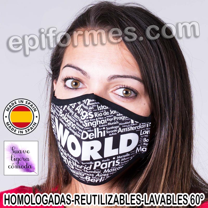 Mascarilla HOMOLOGADA ciudades