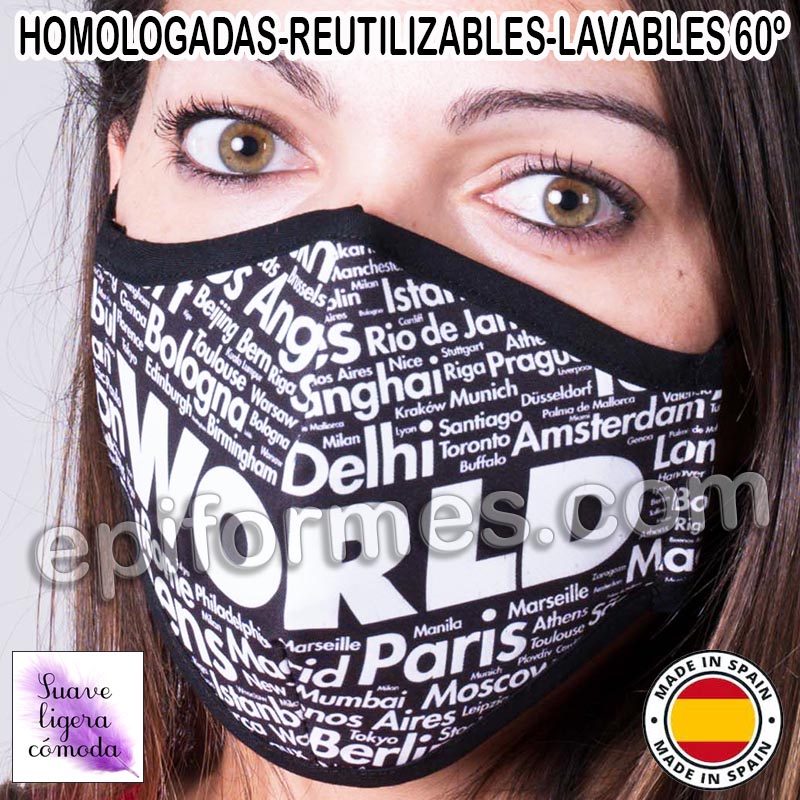 Mascarilla HOMOLOGADA ciudades