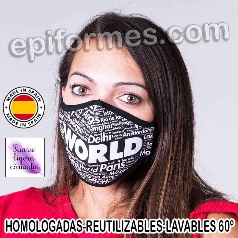 Mascarilla HOMOLOGADA ciudades