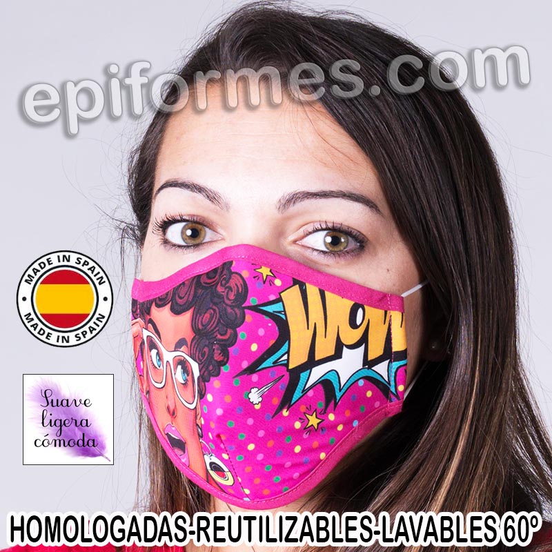 Mascarilla HOMOLOGADA comic