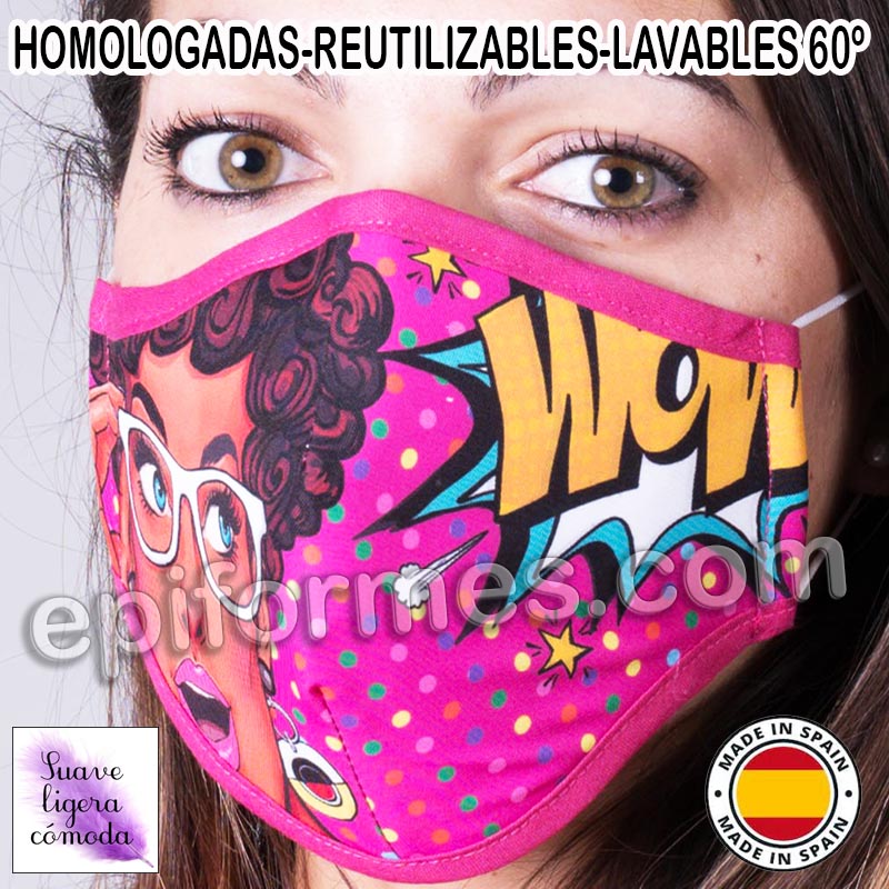 Mascarilla HOMOLOGADA comic