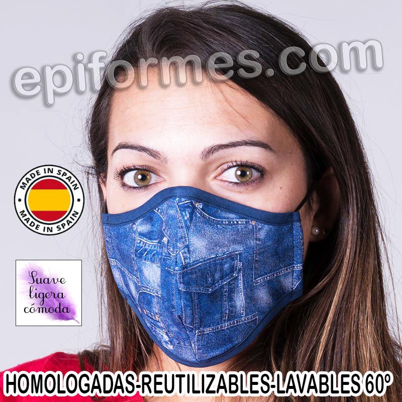 Mascarilla HOMOLOGADA  vaquera