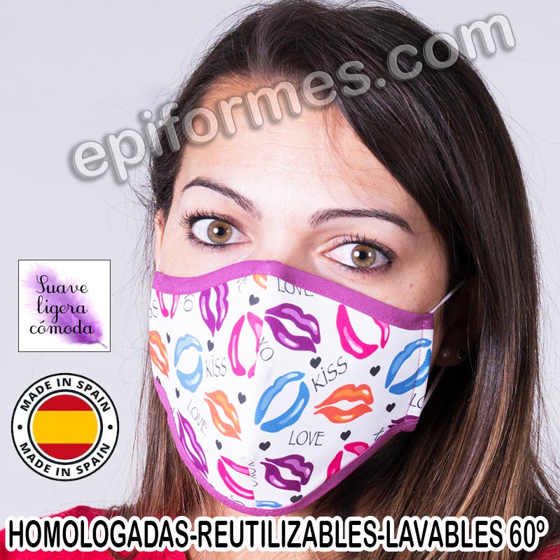 Mascarilla HOMOLOGADA  kiss