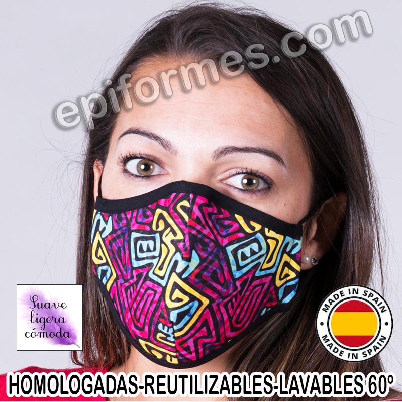 Mascarilla HOMOLOGADA  tribal