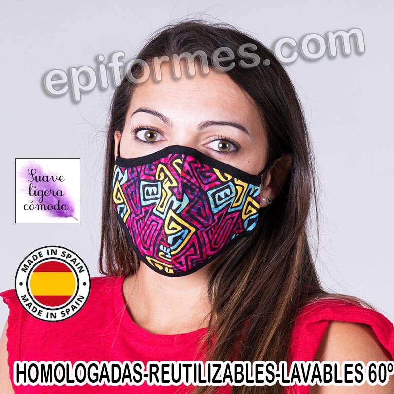 Mascarilla HOMOLOGADA  tribal