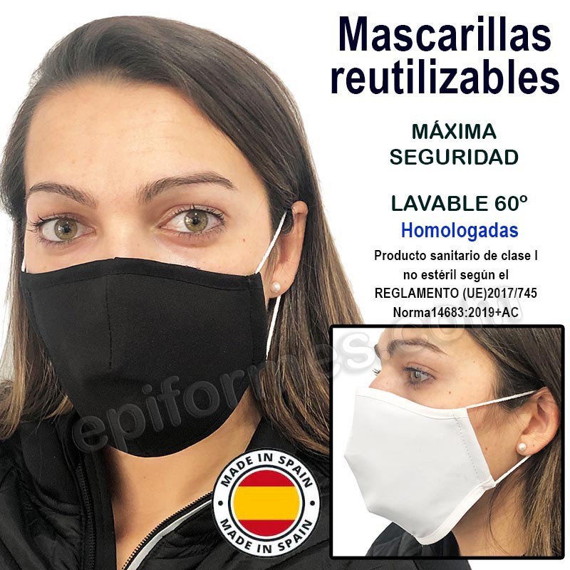 Mascarilla reutilizable HOMOLOGADA