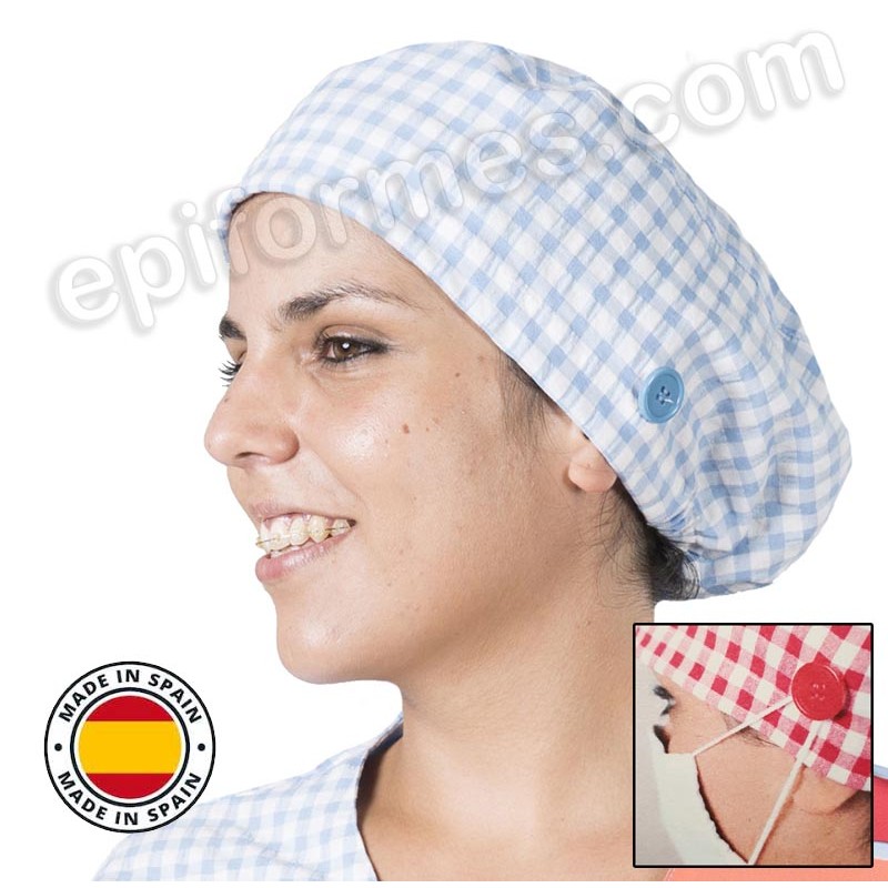 Gorro cirujano antibacteriano, celeste