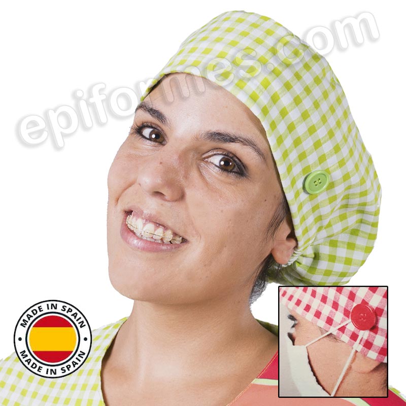 Gorro cirujano antibacteriano, Pistacho