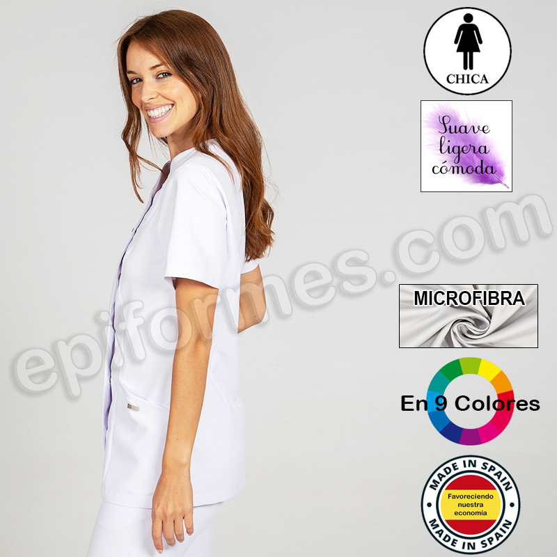 Chaquetilla microfibra corchetes 9 colores