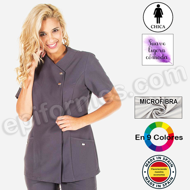 Chaquetilla microfibra corchetes 9 colores