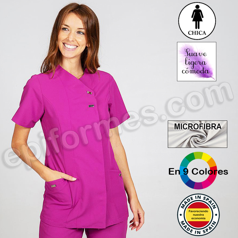 Chaquetilla microfibra corchetes 9 colores