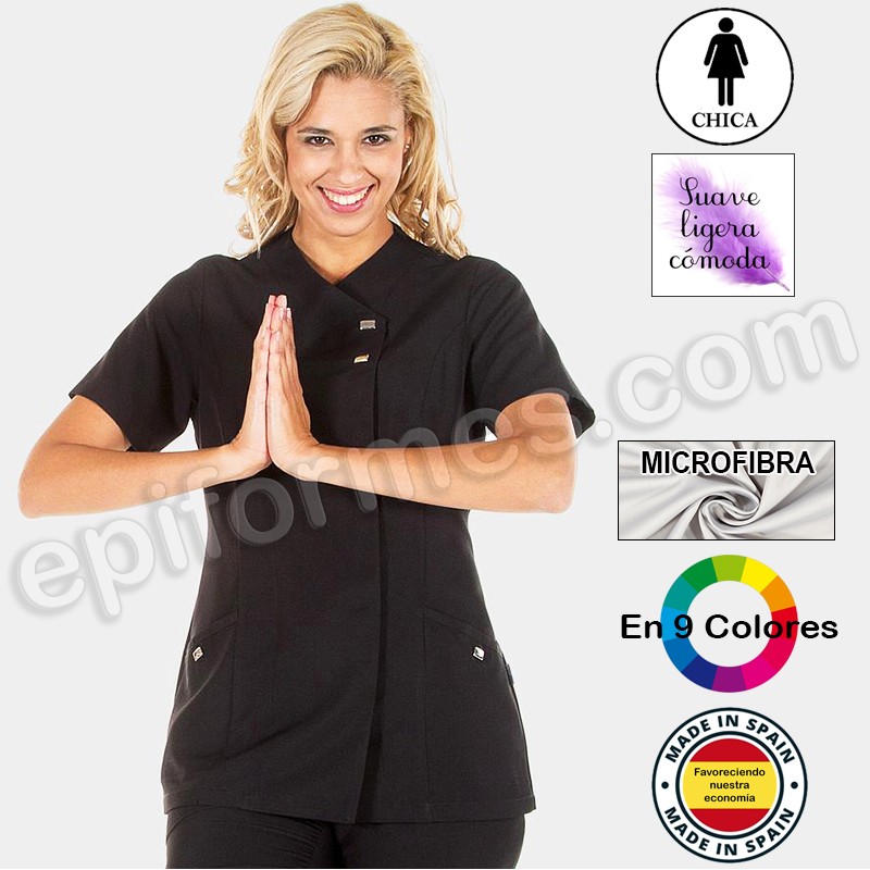 Chaquetilla microfibra corchetes 9 colores