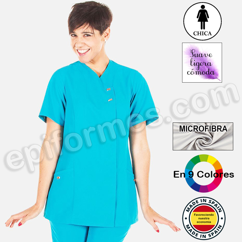 Chaquetilla microfibra corchetes 9 colores