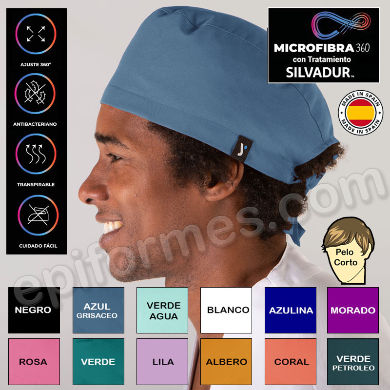 Gorro cirujano Microfibra elástica 12 Colores.