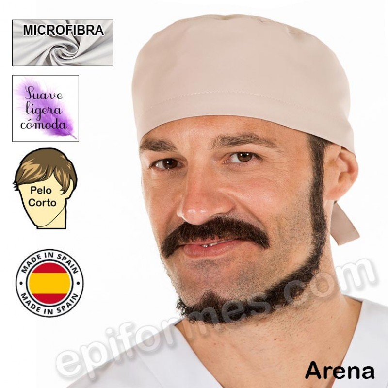 Gorro cirujano pelo corto MICROFIBRA 13 colores