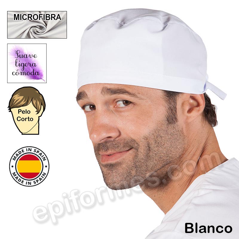 Gorro cirujano pelo corto MICROFIBRA 13 colores