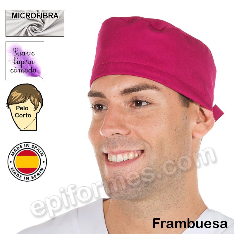 Gorro cirujano pelo corto MICROFIBRA 13 colores