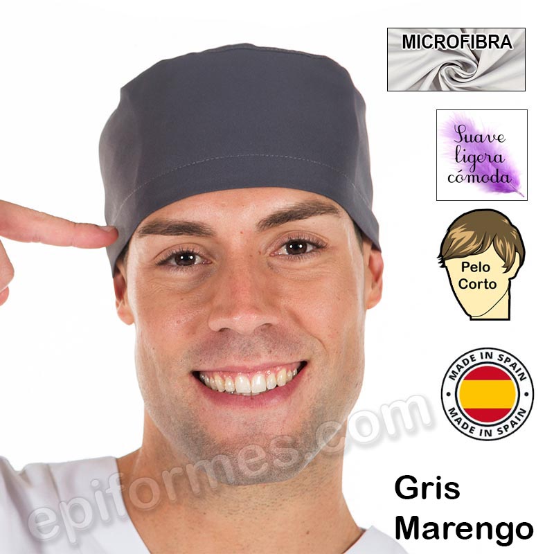 Gorro cirujano pelo corto MICROFIBRA 13 colores