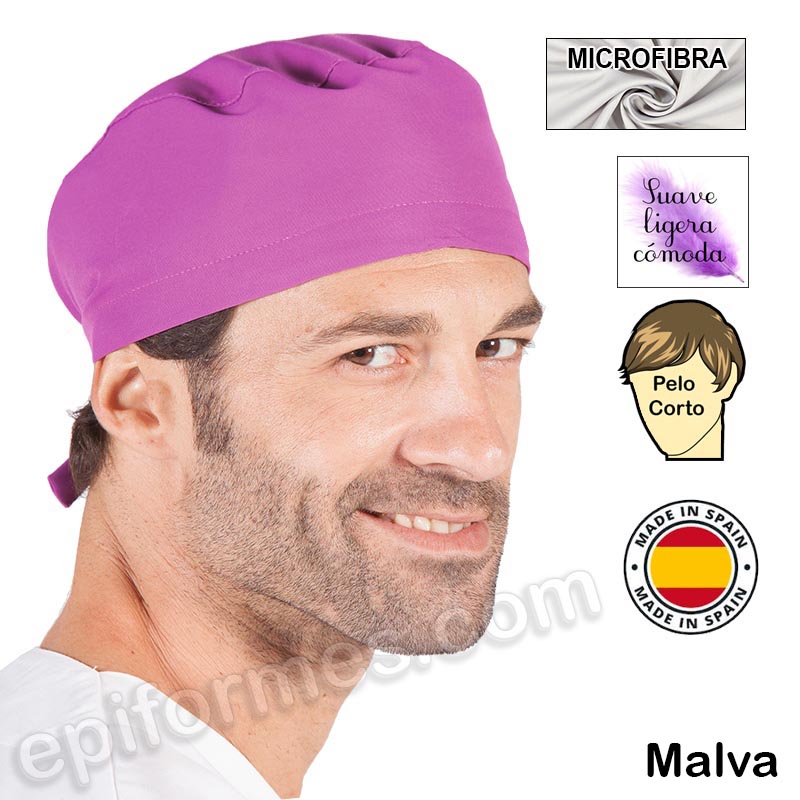 Gorro cirujano pelo corto MICROFIBRA 13 colores