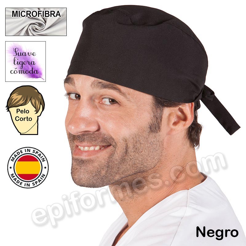 Gorro cirujano pelo corto MICROFIBRA 13 colores